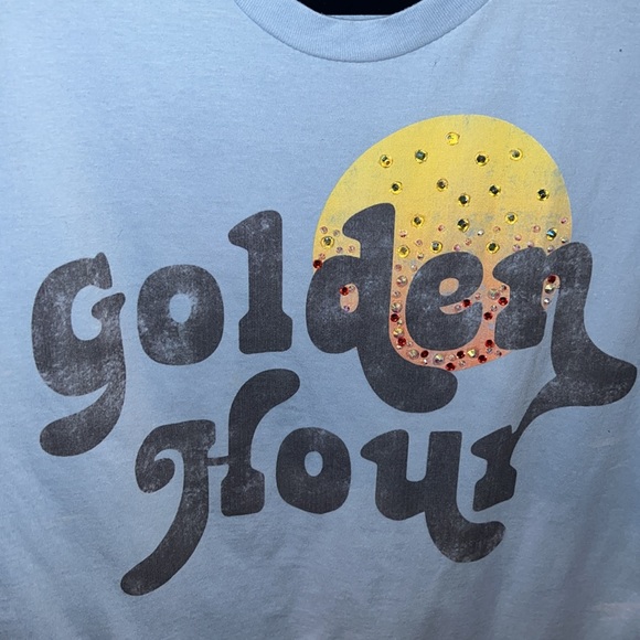 Custom one of a kind rhinestoned Kasey Musgraves Golden Hour tour crop top - Picture 8 of 11